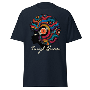 Vinyl Queen Record Hair T-Shirt