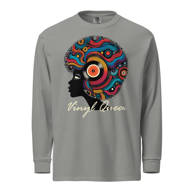Vinyl Queen Record Hair Long-sleeve Shirt - Image 20