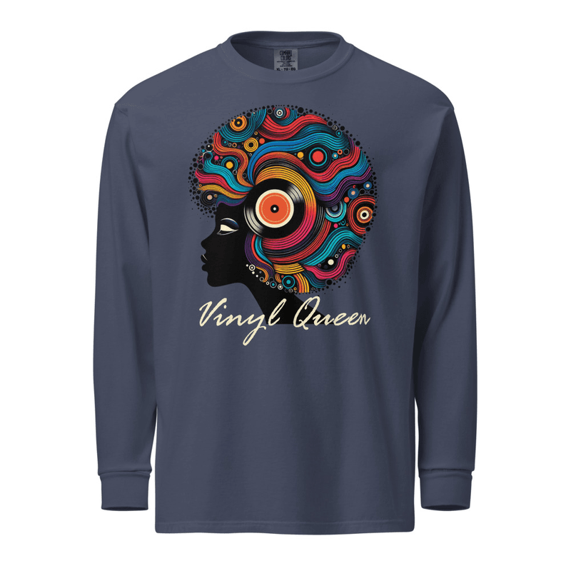 Vinyl Queen Record Hair Long-sleeve Shirt - Image 3